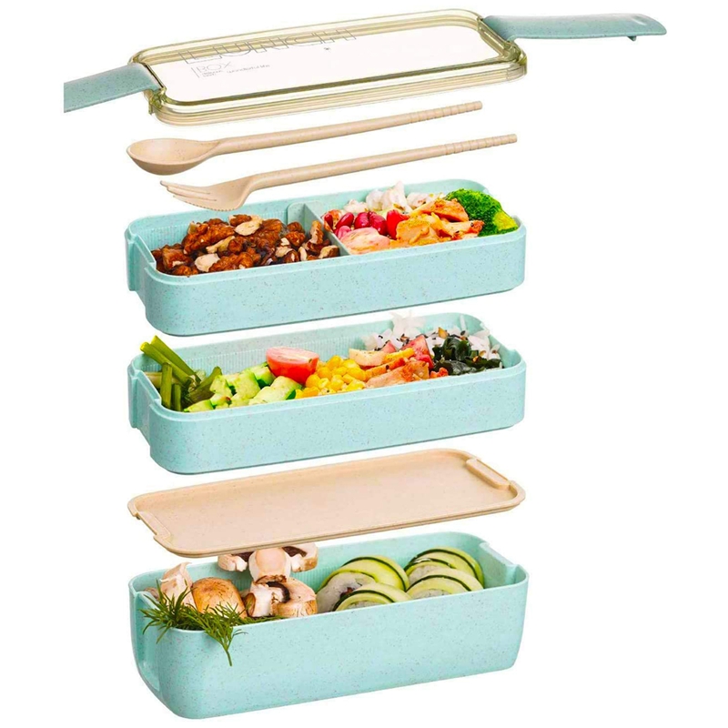 Meal Prep Japanese - WSFS! 일본 도시락 벤토 도시락, 3칸