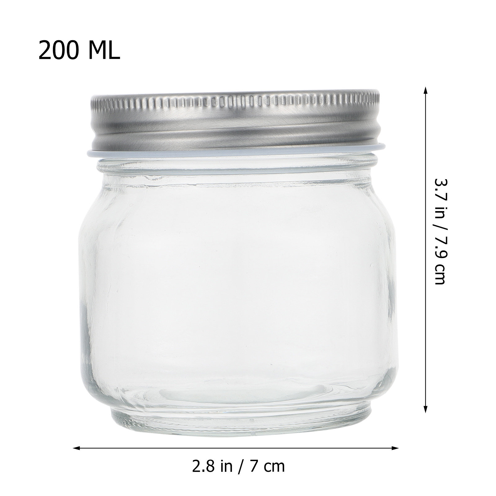 6개 세트의 메이슨 유리병: 두꺼운 투명 유리 재질,  - Glass Container Set 리뷰 및 가격