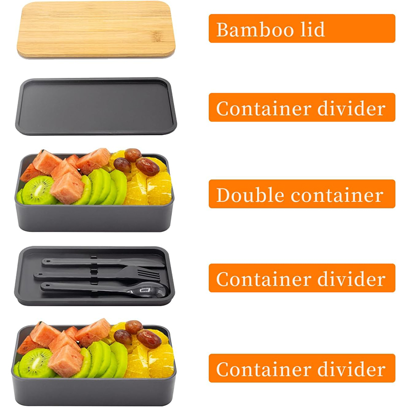 일본식 도시락 상자 대나무 뚜껑 포함 적층형 도시락 용 - Meal Prep Or Prep Meal 리뷰 및 가격