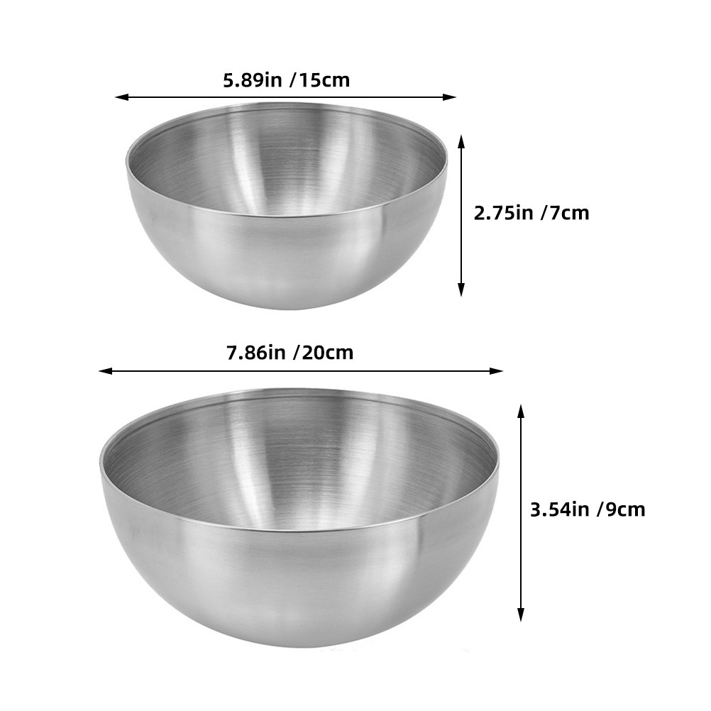 세련된 디자인의 스테인리스 스틸 샐러드 볼 2개 세트. - Meal Prep Korean 리뷰 및 가격