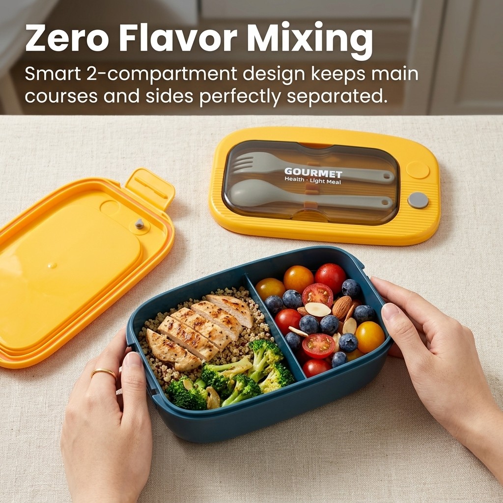 플라스틱 도시락 2칸 전자레인지 사용 가능 식사 준비용 - Meal Prep Or Prep Meal 리뷰 및 가격