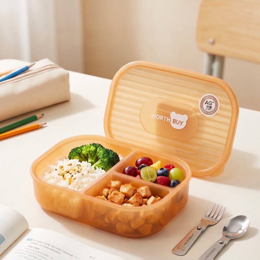 일본 플라스틱 도시락 어린이 성인용 학교 도시락 3칸  - Meal Prep Or Prep Meal 리뷰 및 가격