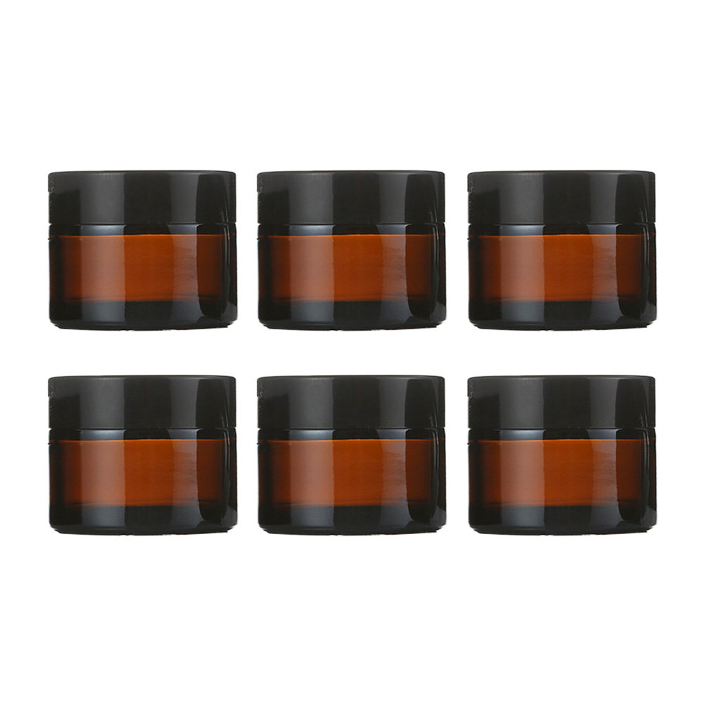 6Pcs 메이크업 병 세트 빈 유리 20G 크림 용기  - Glass Container Set 리뷰 및 가격