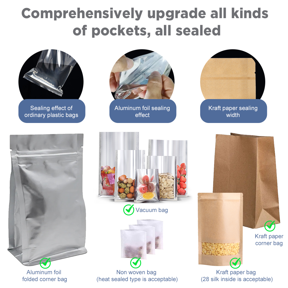 200mm 열 씰링 기계 홈 임펄스 실러 주방 식품 진 - Meal Prep Vacuum Seal Containers 리뷰 및 가격