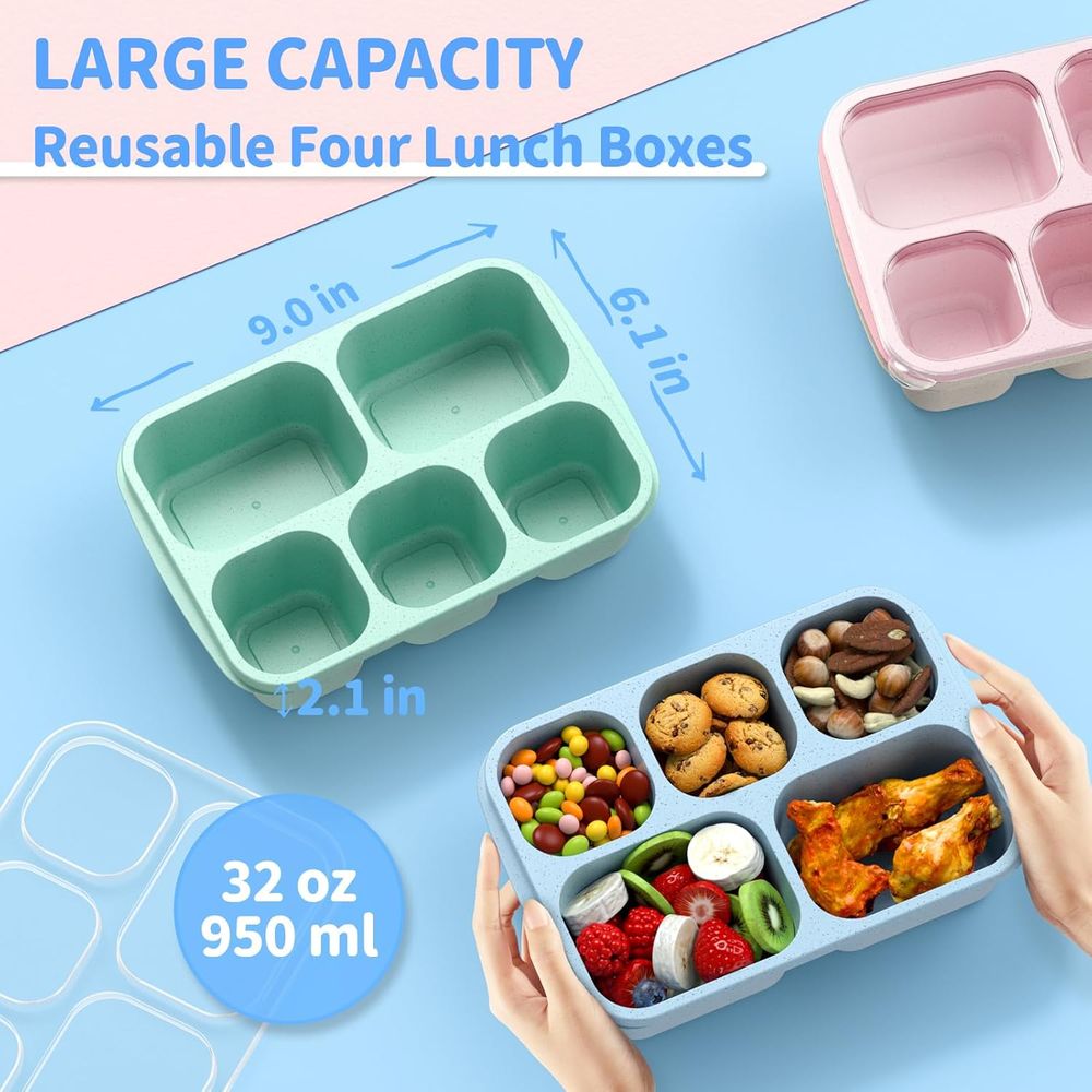 성인용 도시락 - 4개입, 5칸 식사 준비 용기 또는  - Meal Prep Or Prep Meal 리뷰 및 가격