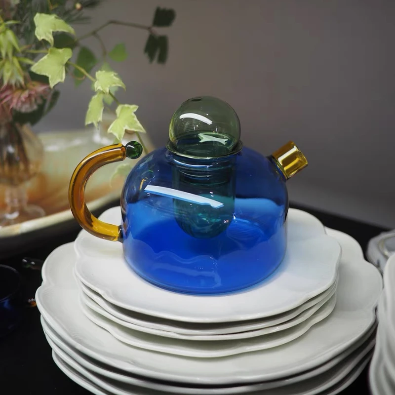 1개 열저항 유리 티포트 주전자 가정용 차 세트 주방용 - Glass Container Set 리뷰 및 가격