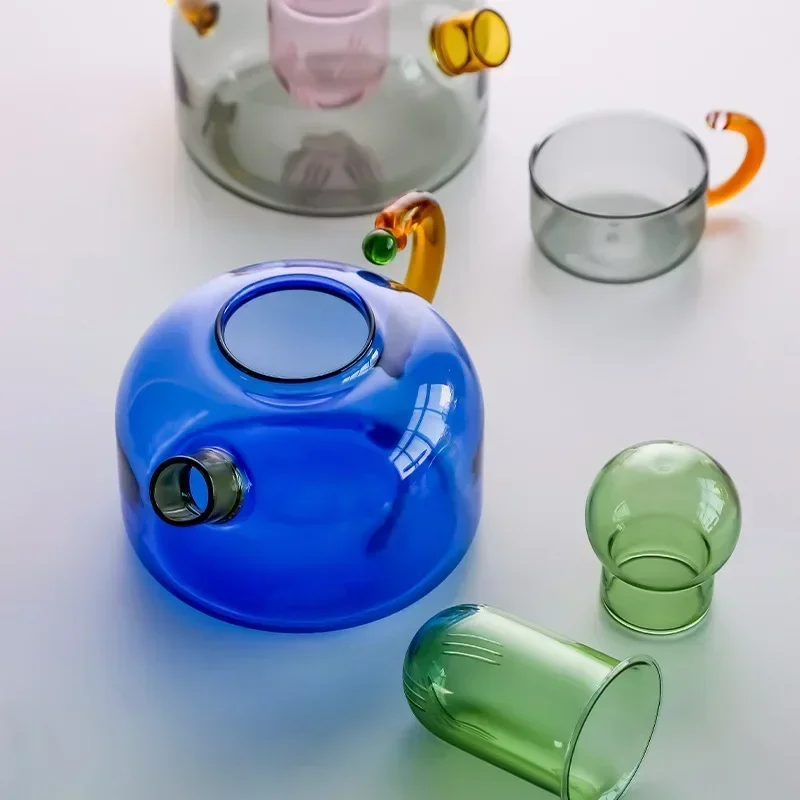 1개 열저항 유리 티포트 주전자 가정용 차 세트 주방용 - Glass Container Set 리뷰 및 가격
