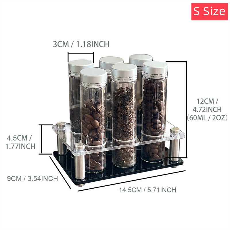 커피 콩 저장 용기 휴대용 커피 저장 항아리 디스플레이 - Glass Container Set 리뷰 및 가격