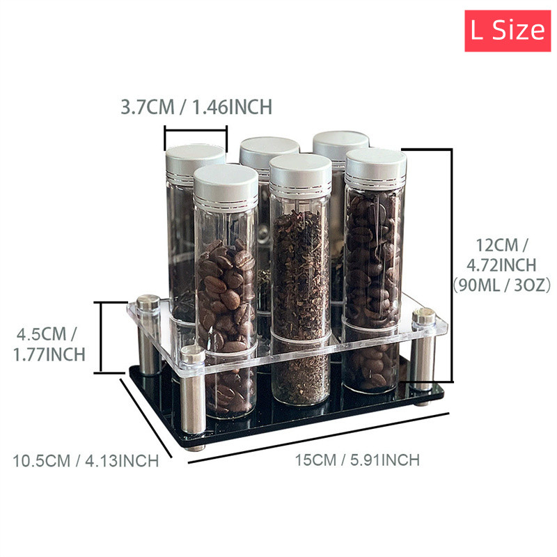 커피 콩 저장 용기 휴대용 커피 저장 항아리 디스플레이 - Glass Container Set 리뷰 및 가격